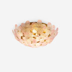 Anan Lustre Plafonnier Floral Verre Pêche - Neutralighting