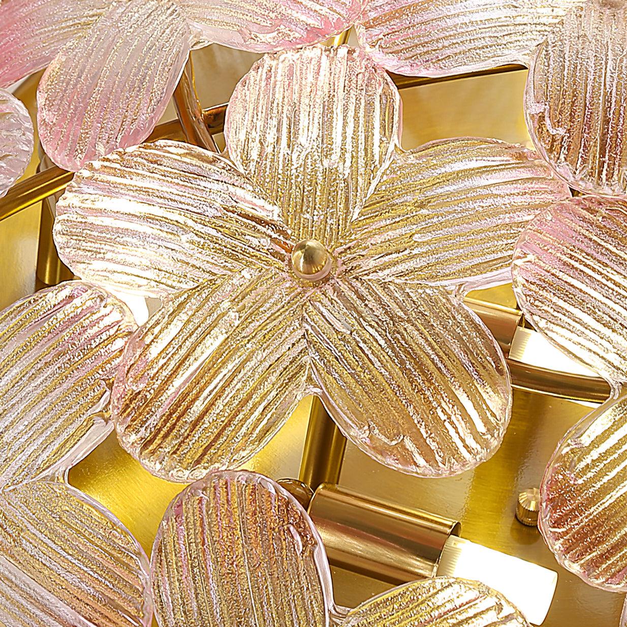 Anan Plafonnier Verre Pétale Couronne Romantique - Neutralighting