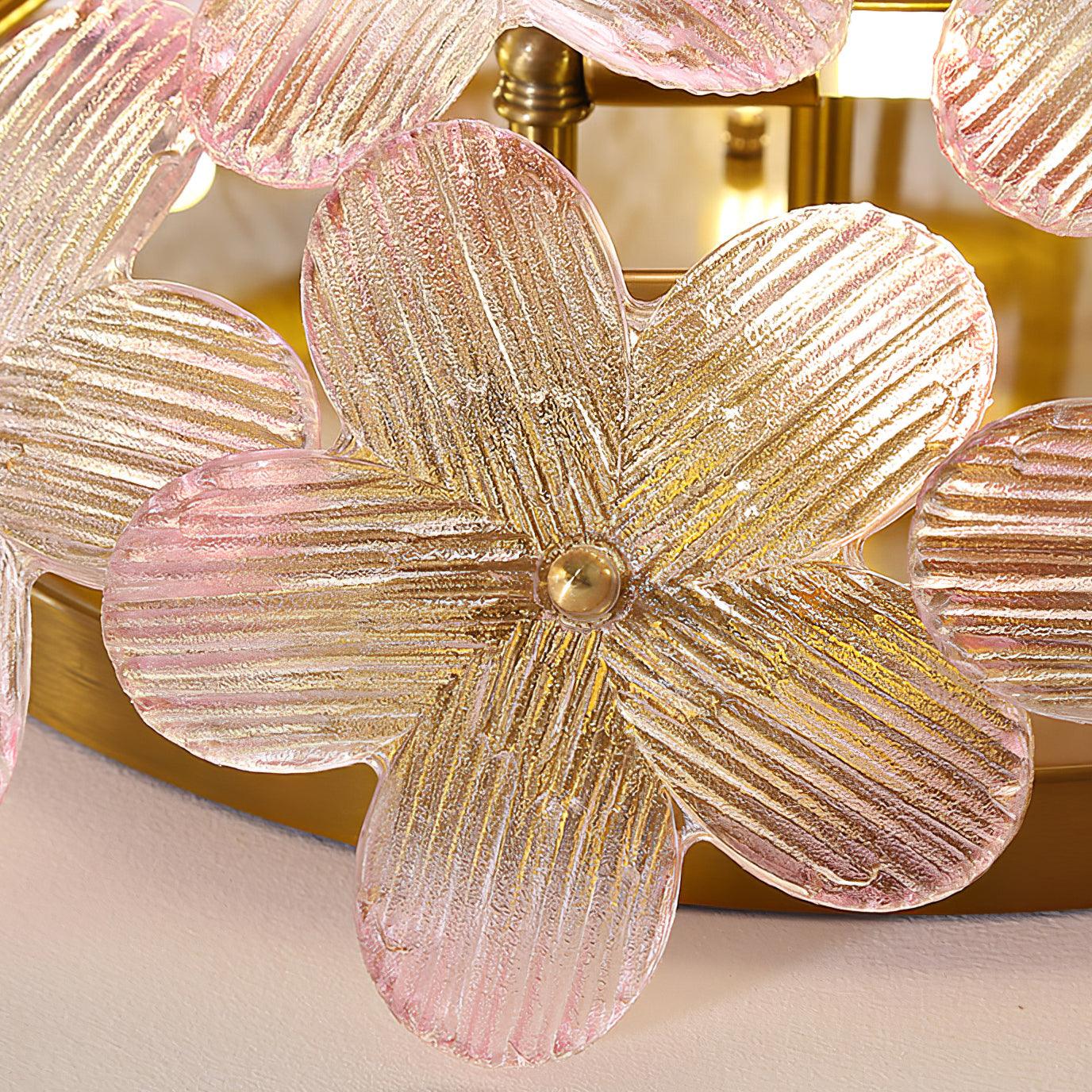 Anan Plafonnier Verre Pétale Couronne Romantique - Neutralighting