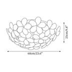 Anan Lustre Plafonnier Floral Verre Pêche - Neutralighting