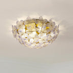 Anan Lustre Plafonnier Floral Verre Pêche - Neutralighting