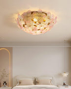 Anan Plafonnier Verre Pétale Couronne Romantique - Neutralighting
