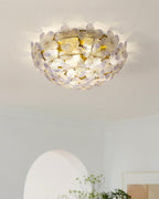 Anan Plafonnier Verre Pétale Couronne Romantique - Neutralighting