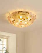 Anan Plafonnier Verre Pétale Couronne Romantique - Neutralighting