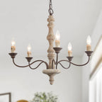 Fljotuvyi Chandelier en Bois et Métal Créativité Individuelle - Neutralighting