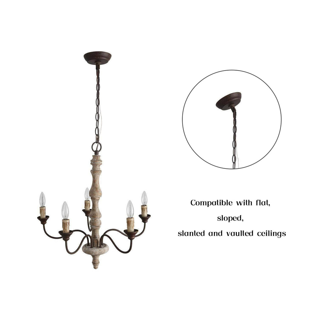 Fljotuvyi Chandelier en Bois et Métal Créativité Individuelle - Neutralighting