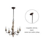 Fljotuvyi Chandelier en Bois et Métal Créativité Individuelle - Neutralighting