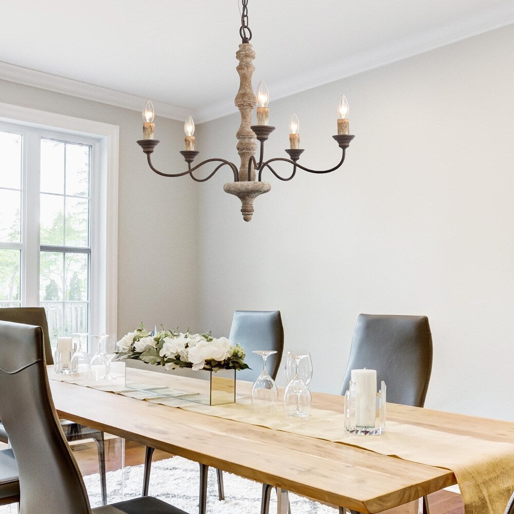Fljotuvyi Chandelier en Bois et Métal Créativité Individuelle - Neutralighting