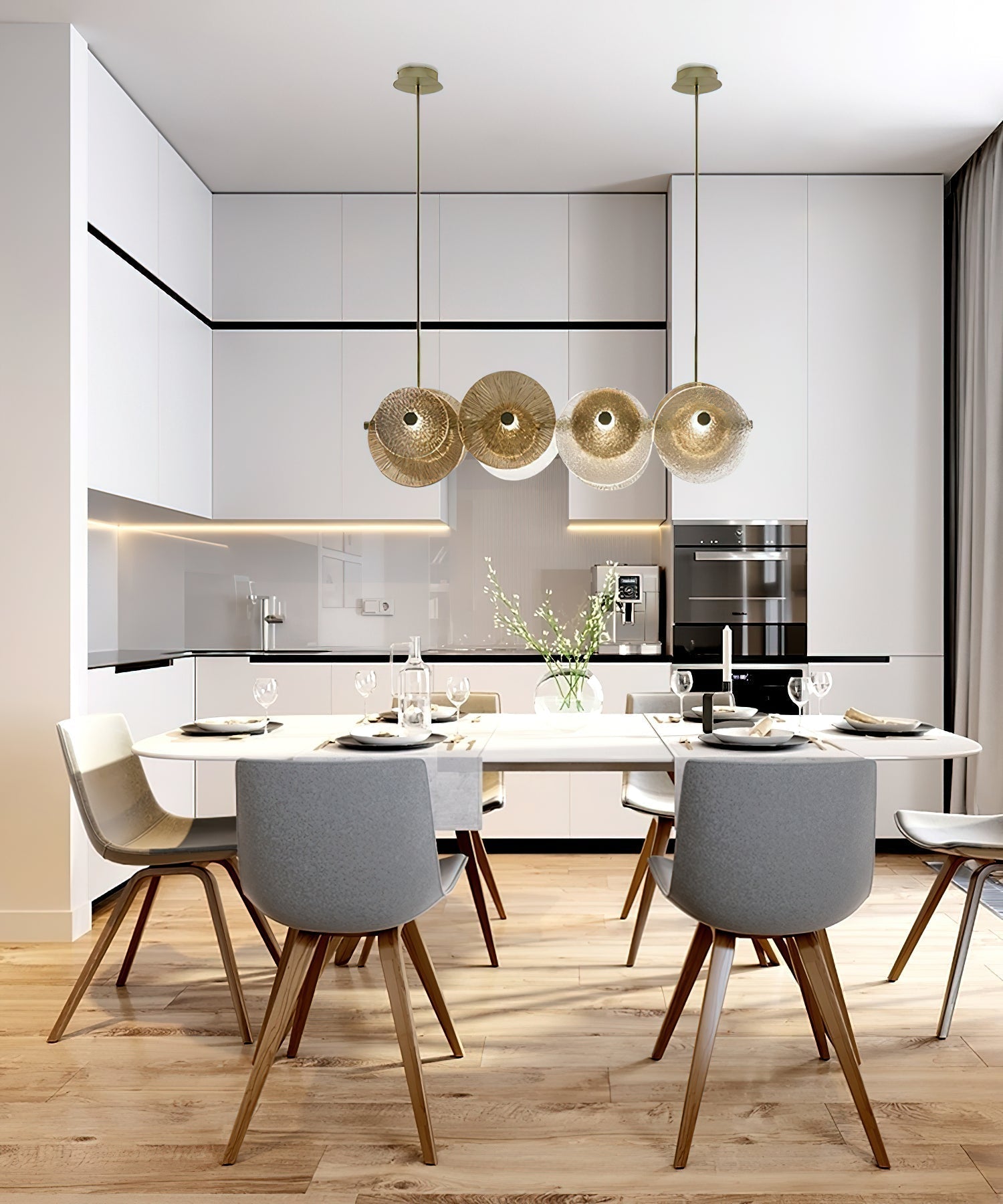 Himinuvyn Chandelier en Métal et Cristal Nordique Moderne - Neutralighting