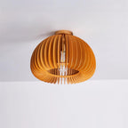 Vividin Plafonnier Pumpkin avec abat-jour et cache en tilleul naturel - Neutralighting