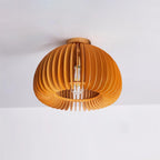 Vividin Plafonnier Pumpkin avec abat-jour et cache en tilleul naturel - Neutralighting