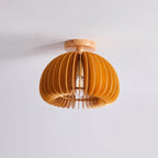 Vividin Plafonnier Pumpkin avec abat-jour et cache en tilleul naturel - Neutralighting