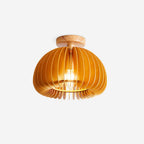 Vividin Plafonnier Pumpkin avec abat-jour et cache en tilleul naturel - Neutralighting
