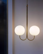 Mirelent Suspension Élégante en Laiton et Verre - Neutralighting