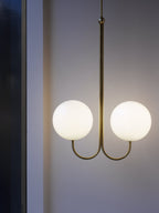 Mirelent Suspension Élégante en Laiton et Verre - Neutralighting