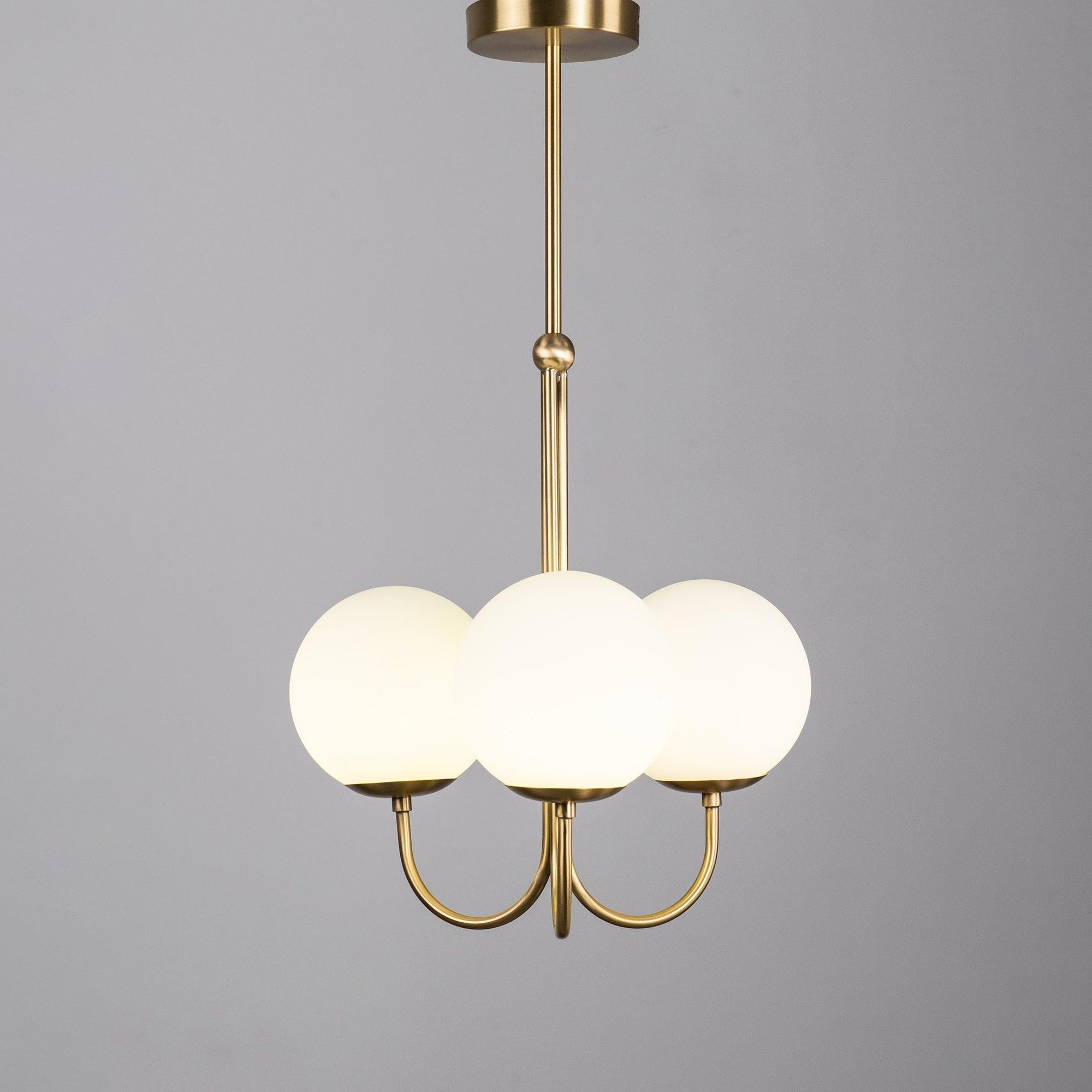 Mirelent Suspension Élégante en Laiton et Verre - Neutralighting