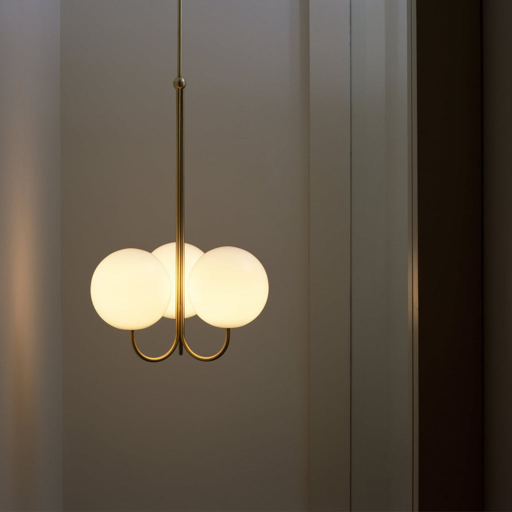 Mirelent Suspension Élégante en Laiton et Verre - Neutralighting