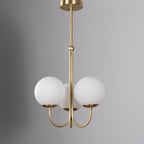 Mirelent Suspension Élégante en Laiton et Verre - Neutralighting