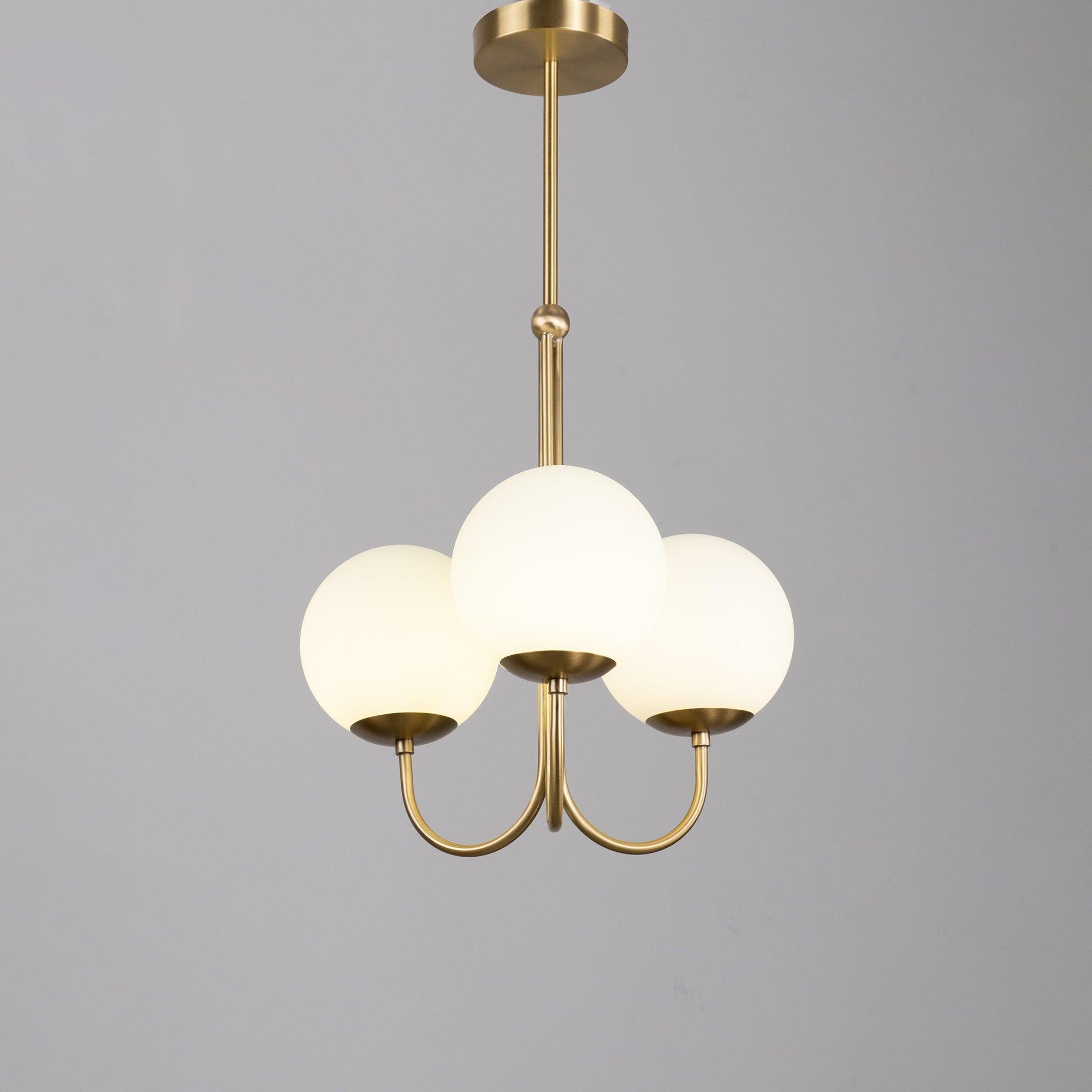 Mirelent Suspension Élégante en Laiton et Verre - Neutralighting