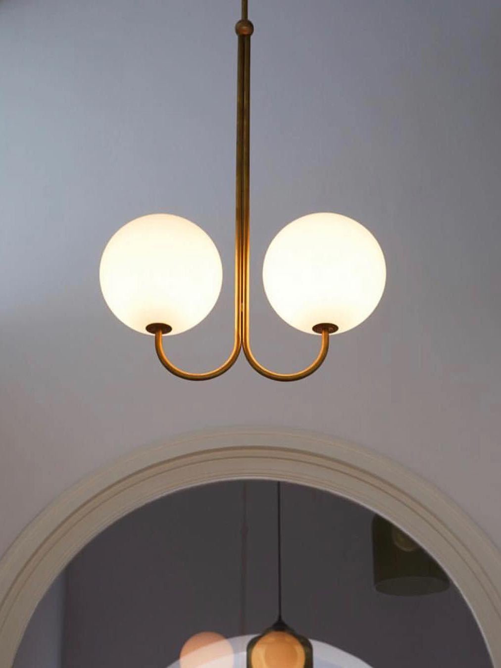 Mirelent Suspension Élégante en Laiton et Verre - Neutralighting