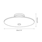 Jarnbruvyn Lampe de Plafond en Métal Laiton et Albâtre Moderne - Neutralighting
