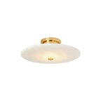 Jarnbruvyn Lampe de Plafond en Métal Laiton et Albâtre Moderne - Neutralighting