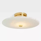 Jarnbruvyn Lampe de Plafond en Métal Laiton et Albâtre Moderne - Neutralighting