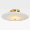 Jarnbruvyn Lampe de Plafond en Métal Laiton et Albâtre Moderne - Neutralighting