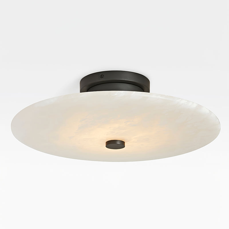 Jarnbruvyn Lampe de Plafond en Métal Laiton et Albâtre Moderne - Neutralighting