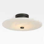 Jarnbruvyn Lampe de Plafond en Métal Laiton et Albâtre Moderne - Neutralighting