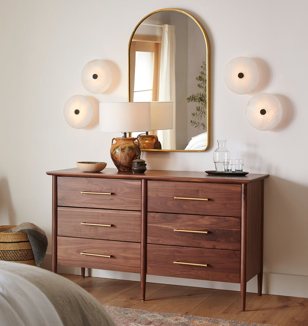 Jarnbruvyn Lampe de Plafond en Métal Laiton et Albâtre Moderne - Neutralighting