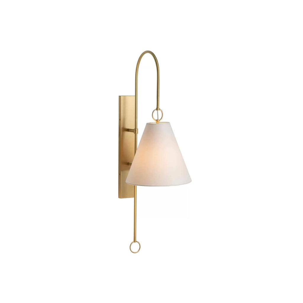 Ildvuvyi Applique Murale en Métal et Tissu Laiton Premium Moderne - Neutralighting
