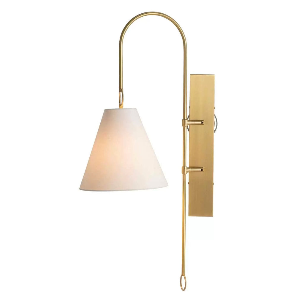 Ildvuvyi Applique Murale en Métal et Tissu Laiton Premium Moderne - Neutralighting