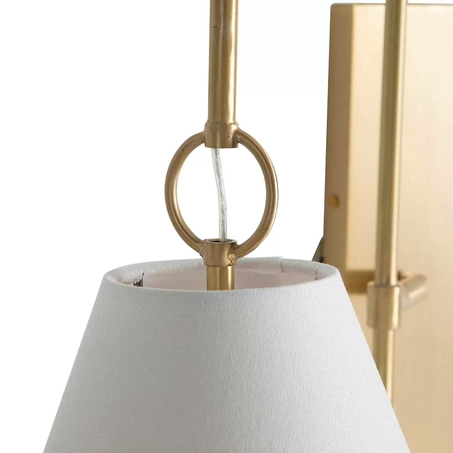 Ildvuvyi Applique Murale en Métal et Tissu Laiton Premium Moderne - Neutralighting