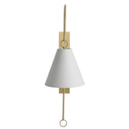Ildvuvyi Applique Murale en Métal et Tissu Laiton Premium Moderne - Neutralighting