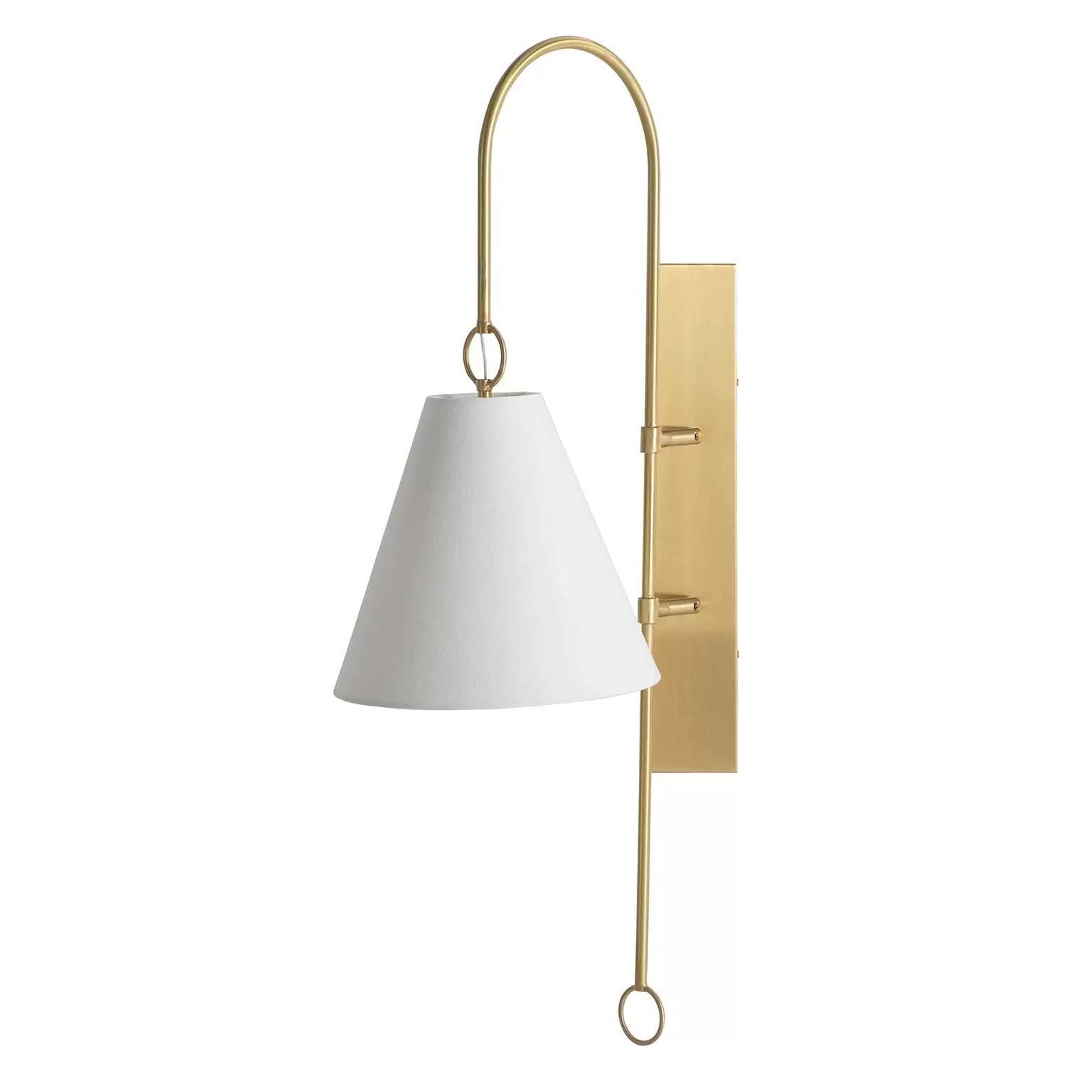 Ildvuvyi Applique Murale en Métal et Tissu Laiton Premium Moderne - Neutralighting