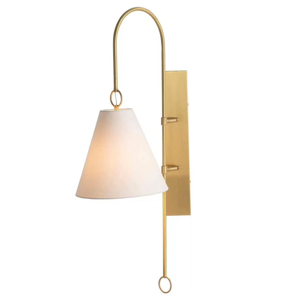 Ildvuvyi Applique Murale en Métal et Tissu Laiton Premium Moderne - Neutralighting