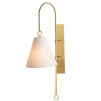 Ildvuvyi Applique Murale en Métal et Tissu Laiton Premium Moderne - Neutralighting