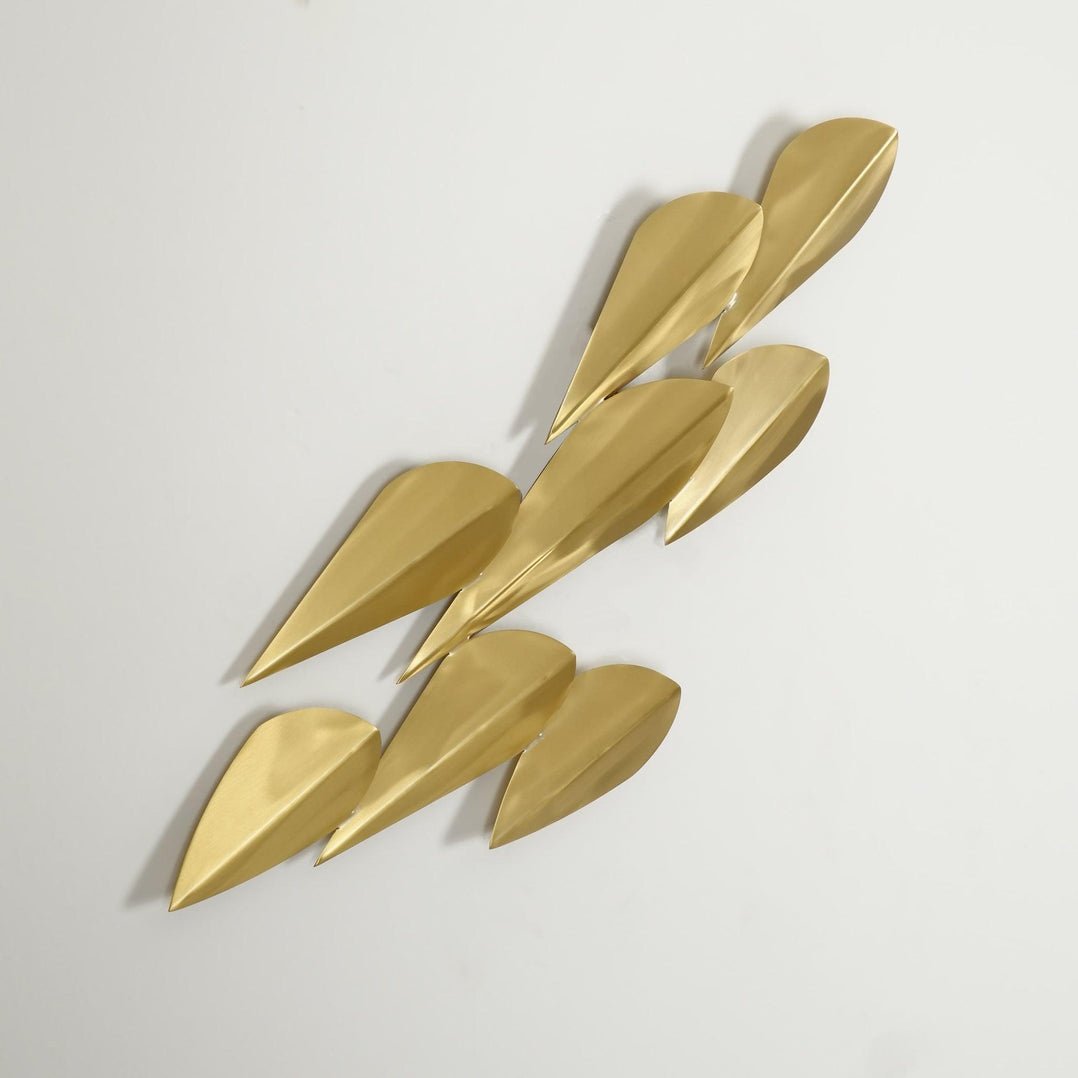 Avynis Applique Murale Abstraite Laiton - Neutralighting