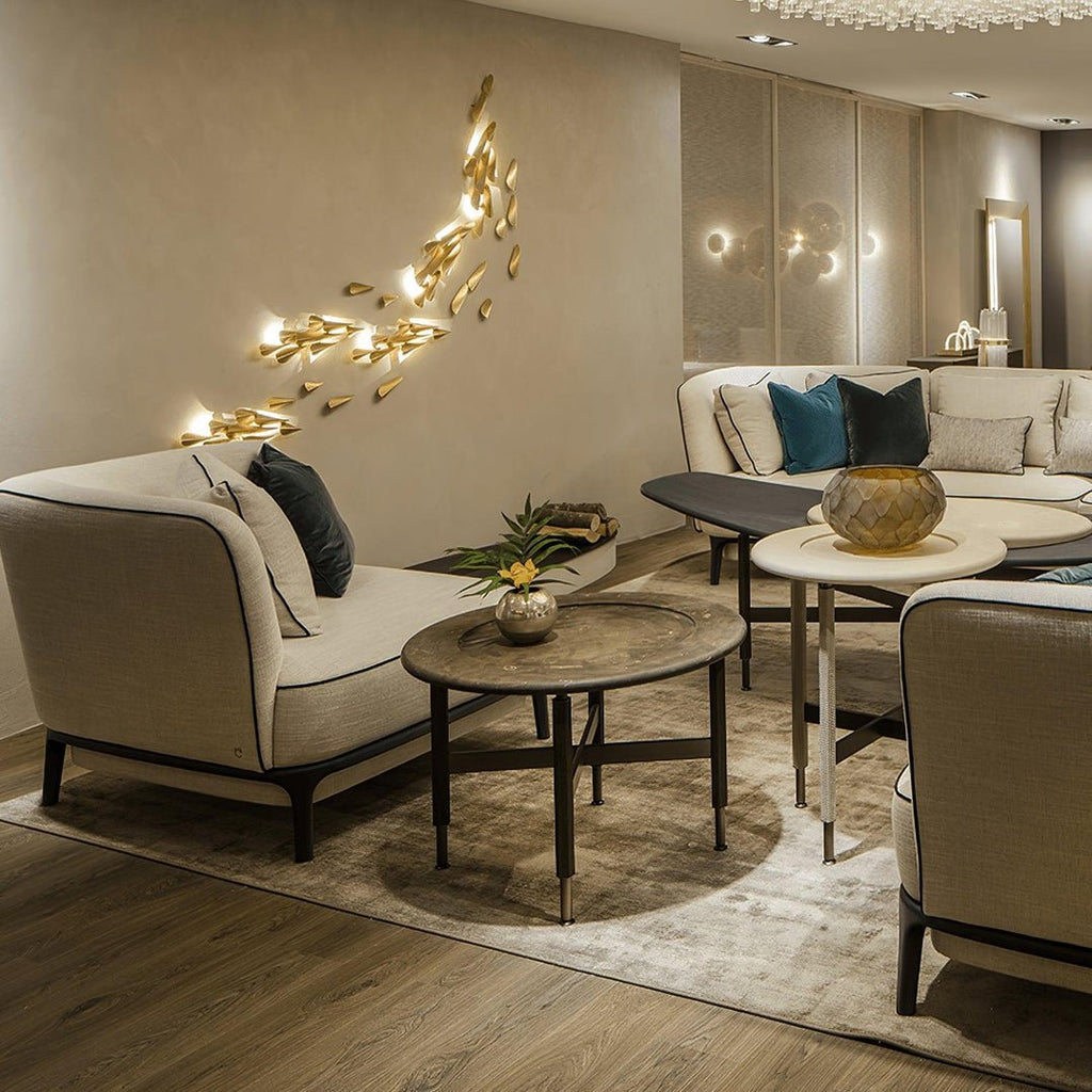 Avynis Applique Murale Abstraite Laiton - Neutralighting