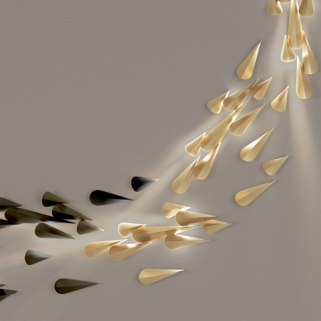 Avynis Applique Murale Abstraite Laiton - Neutralighting