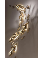 Avynis Applique Murale Abstraite Laiton - Neutralighting