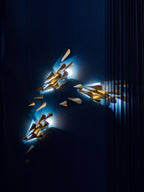 Avynis Applique Murale Abstraite Laiton - Neutralighting