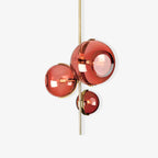 Lustra Chandelier Boule en Verre Ambre - Neutralighting