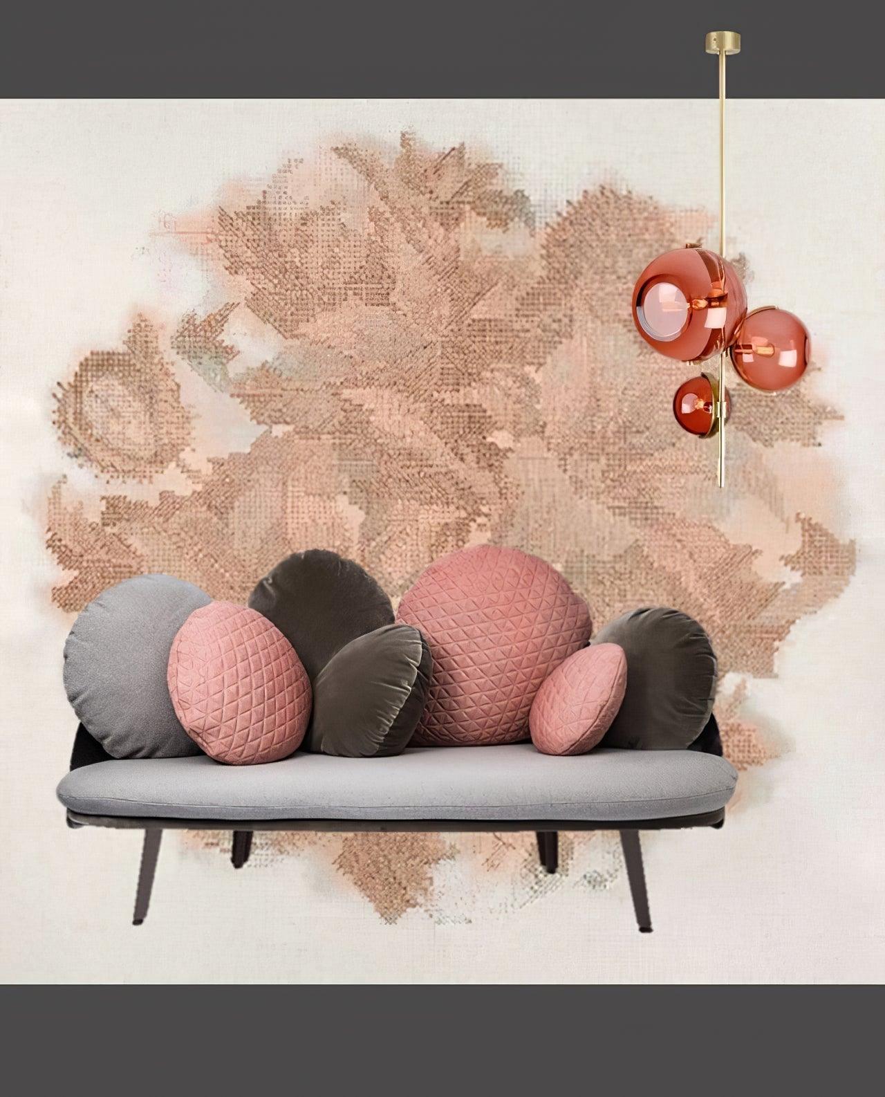 Lustra Chandelier Boule en Verre Ambre - Neutralighting