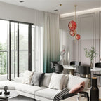 Lustra Chandelier Boule en Verre Ambre - Neutralighting