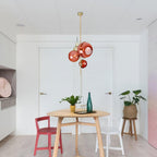 Lustra Chandelier Boule en Verre Ambre - Neutralighting