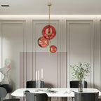 Lustra Chandelier Boule en Verre Ambre - Neutralighting