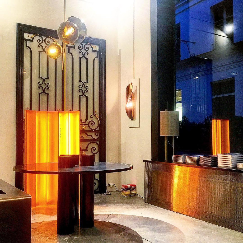 Lustra Chandelier Boule en Verre Ambre - Neutralighting