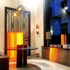 Lustra Chandelier Boule en Verre Ambre - Neutralighting